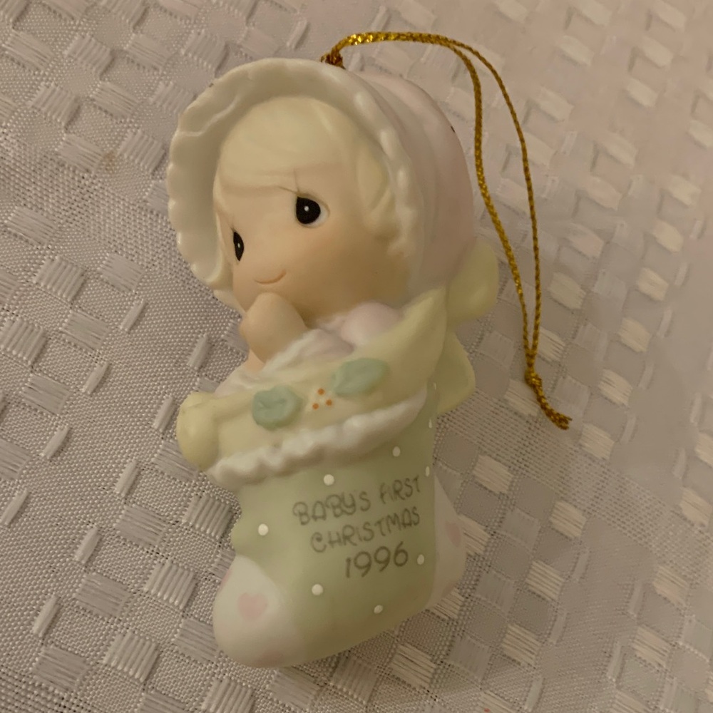 Precious Moments Baby's First Christmas 1996 Ornament.